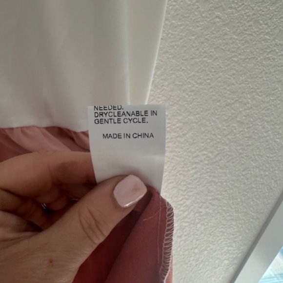 SHEIN VCAY Color Block XL NWOT Flounce Sleeve High Waist Dress CUTE! - Picture 9 of 9